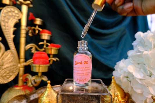 Rose Bud & Strawberry Yoni Oil for Dryness, Ingrown Hairs, & Odor