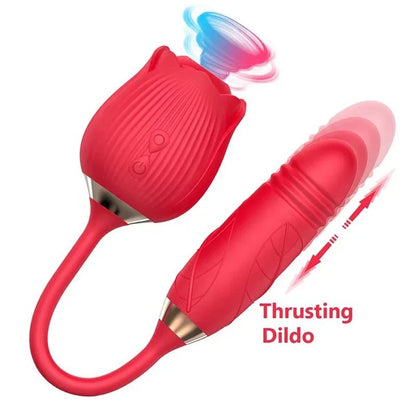 2 in 1 Rose Toy  | Thrusting Rose  | Gift for Wife or Husband |