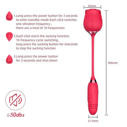 2 in 1 Rose Toy  | Thrusting Rose  | Gift for Wife or Husband |