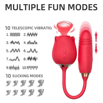 2 in 1 Rose Toy  | Thrusting Rose  | Gift for Wife or Husband |