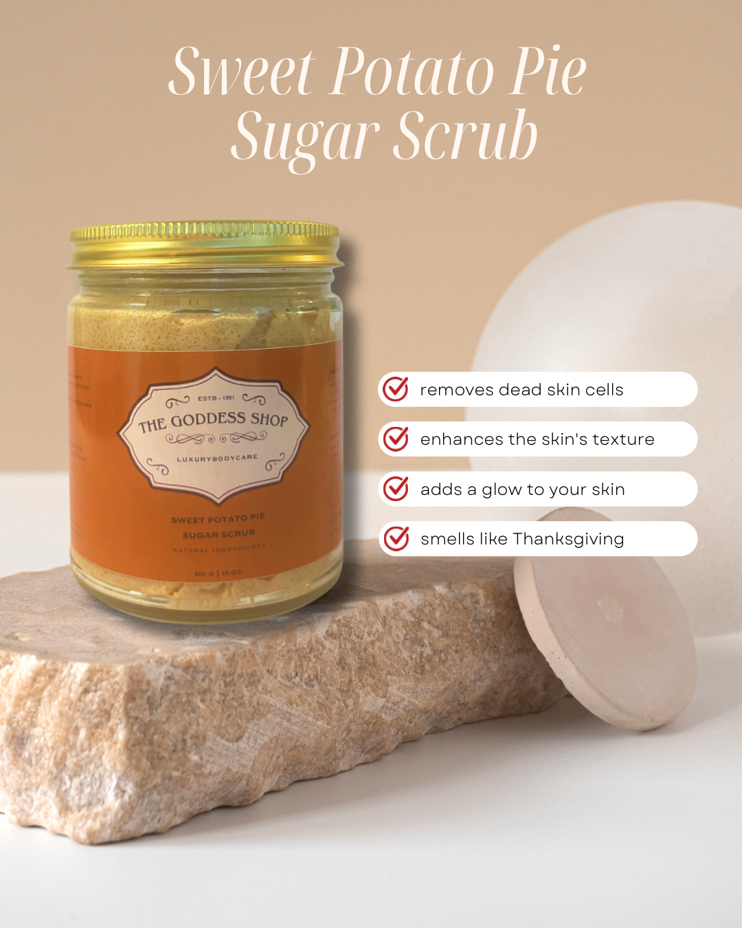 Sweet Potato Pie Sugar Scrub