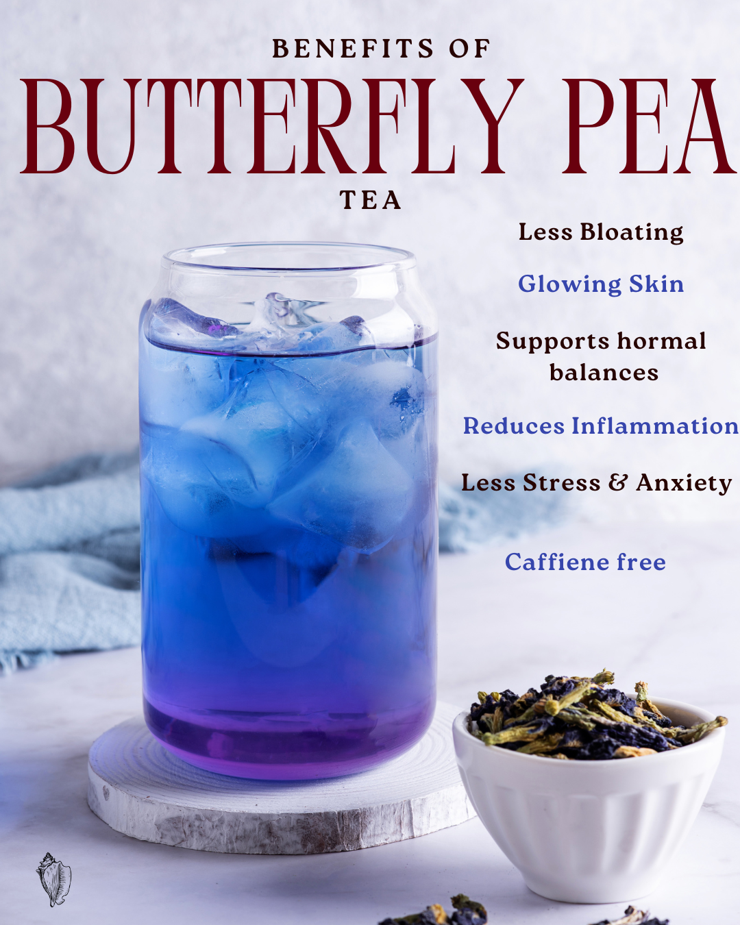 Butterfly pea tea | Blue Tea that Changes Color