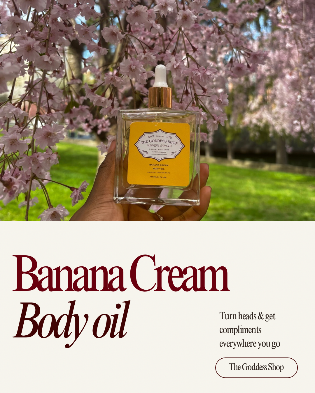 Banana Cream Pie Body Oil