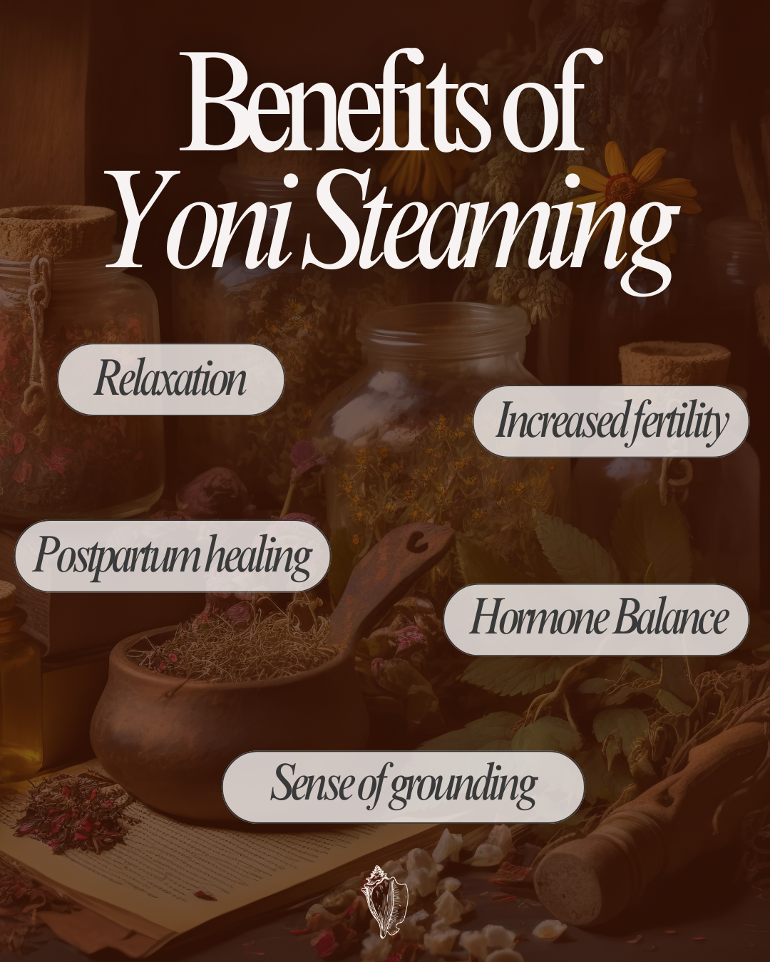 a list of yoni steam benefits